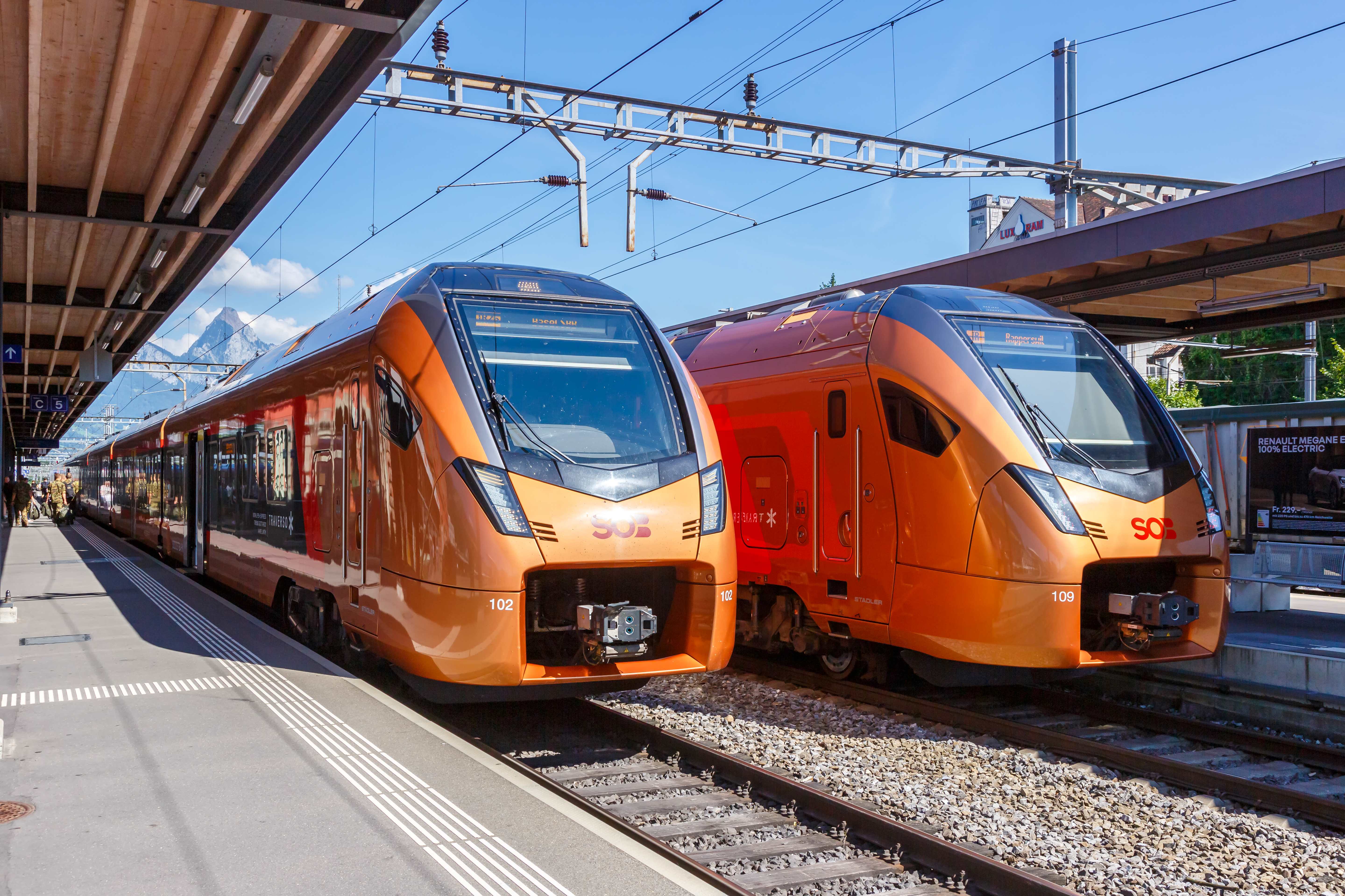 passenger trains Switzerland